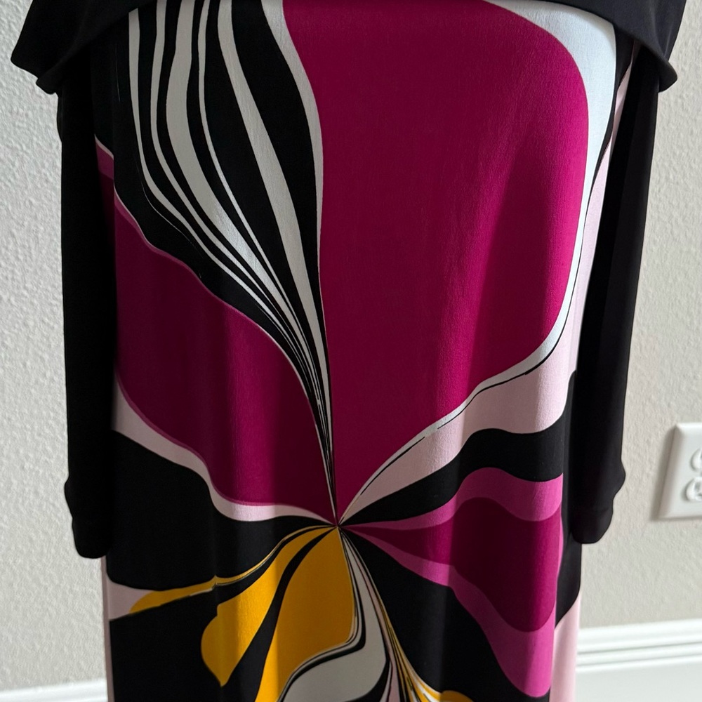 Eva Varro Black and Pink Cocktail Sundress